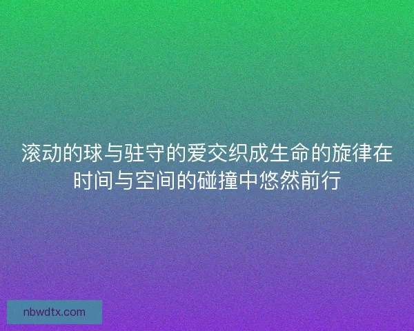 滚动的球与驻守的爱交织成生命的旋律在时间与空间的碰撞中悠然前行